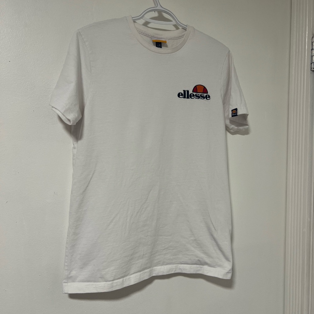 Ellesse Classic White Short Sleeve Tee 100% Cotton
